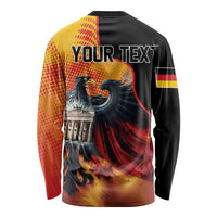 Personalized Germany Unity Day Long Sleeve Shirt The Eagle With Berlin Wall - Wonder Print Shop