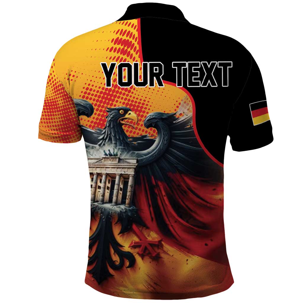 Personalized Germany Unity Day Polo Shirt The Eagle With Berlin Wall - Wonder Print Shop