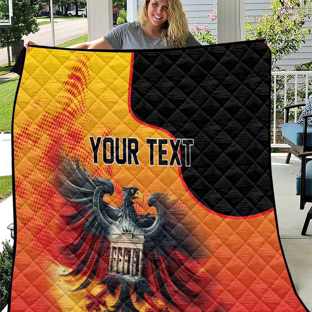 Personalized Germany Unity Day Quilt The Eagle With Berlin Wall - Wonder Print Shop