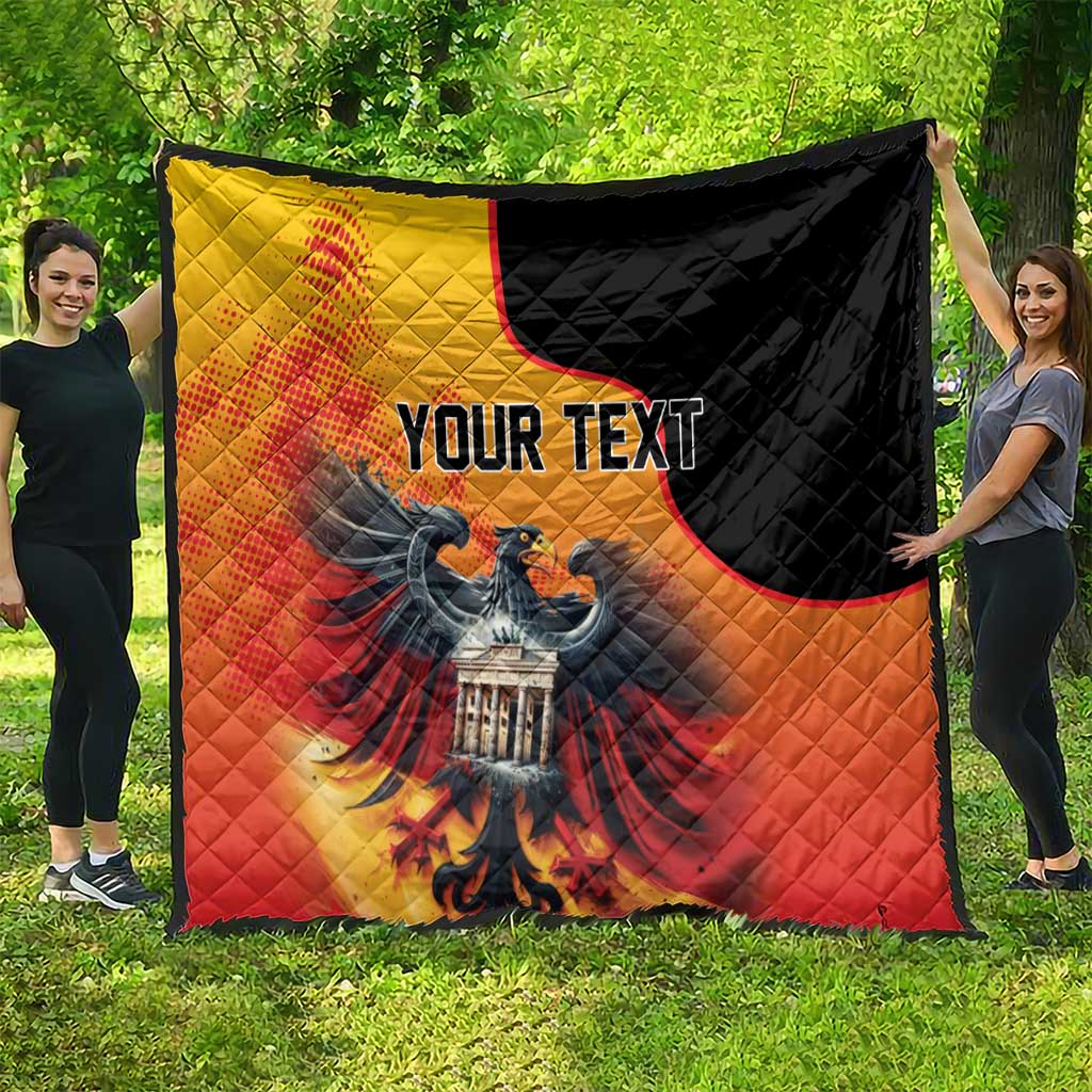 Personalized Germany Unity Day Quilt The Eagle With Berlin Wall - Wonder Print Shop