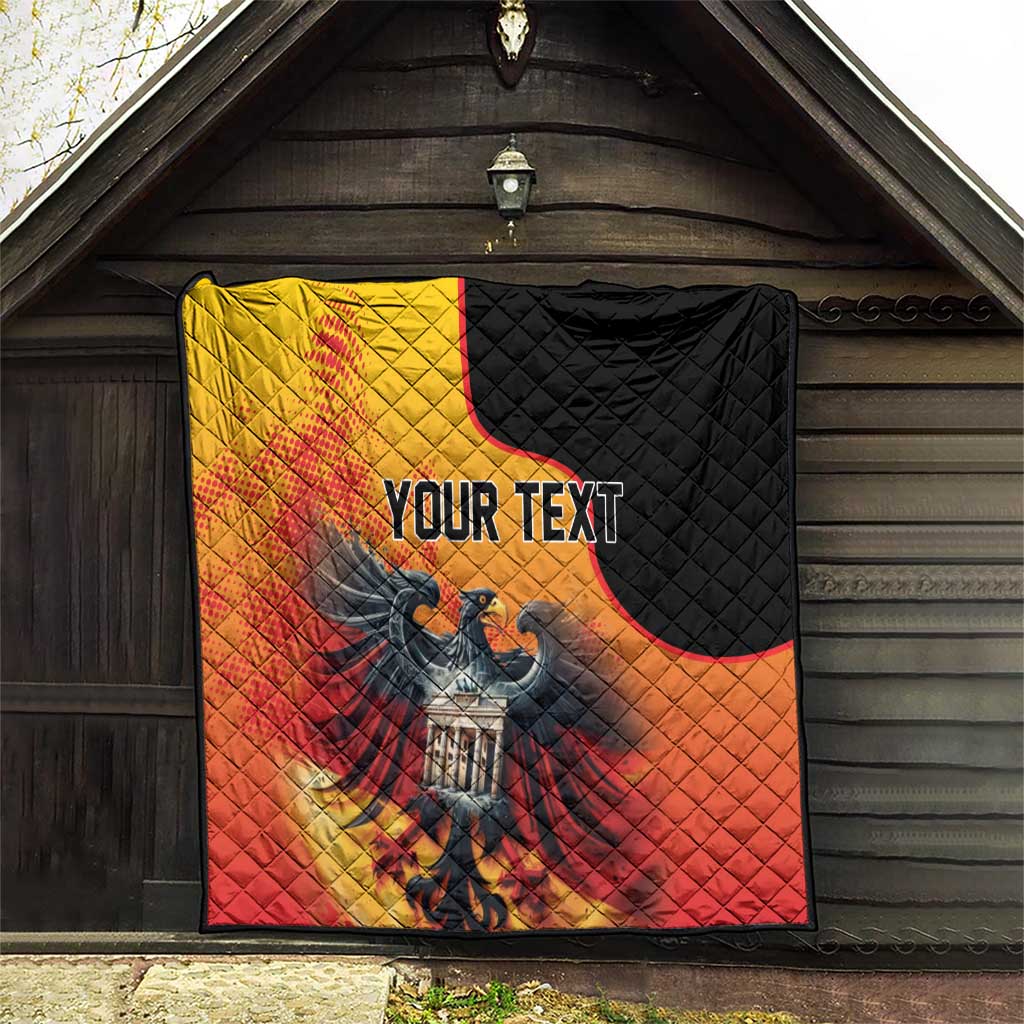 Personalized Germany Unity Day Quilt The Eagle With Berlin Wall - Wonder Print Shop