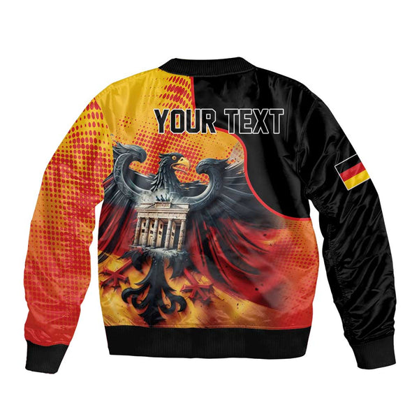 Personalized Germany Unity Day Sleeve Zip Bomber Jacket The Eagle With ...
