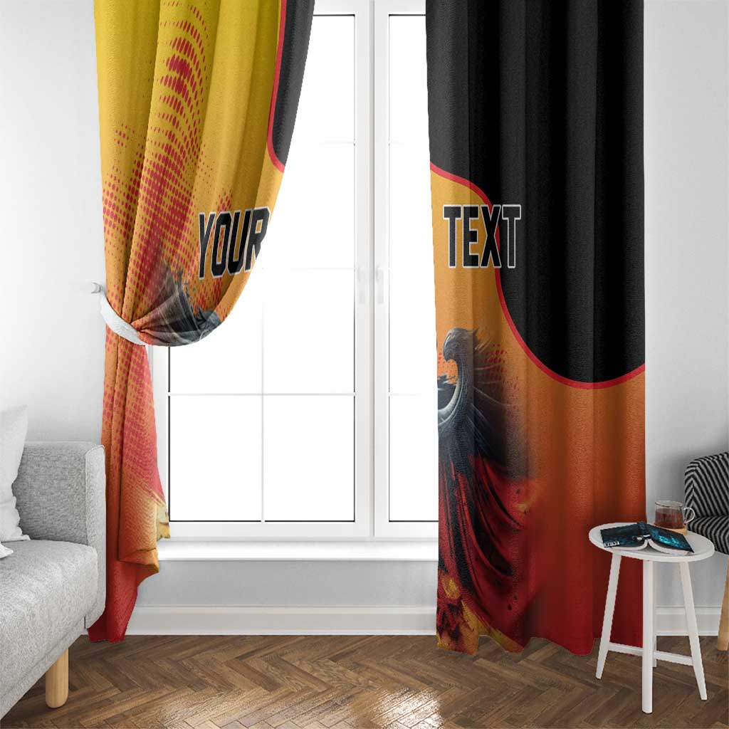 Personalized Germany Unity Day Window Curtain The Eagle With Berlin Wall - Wonder Print Shop