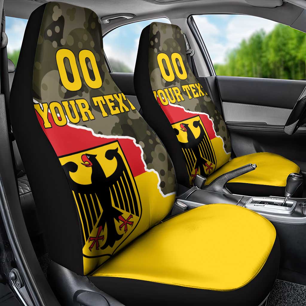 Custom Germany 1990 Car Seat Cover Coat Of Arms With Camo Patterns - Wonder Print Shop