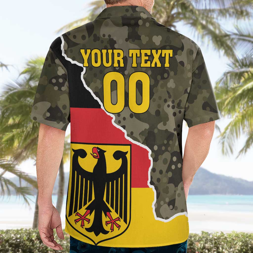 Custom Germany 1990 Hawaiian Shirt Coat Of Arms With Camo Patterns - Wonder Print Shop
