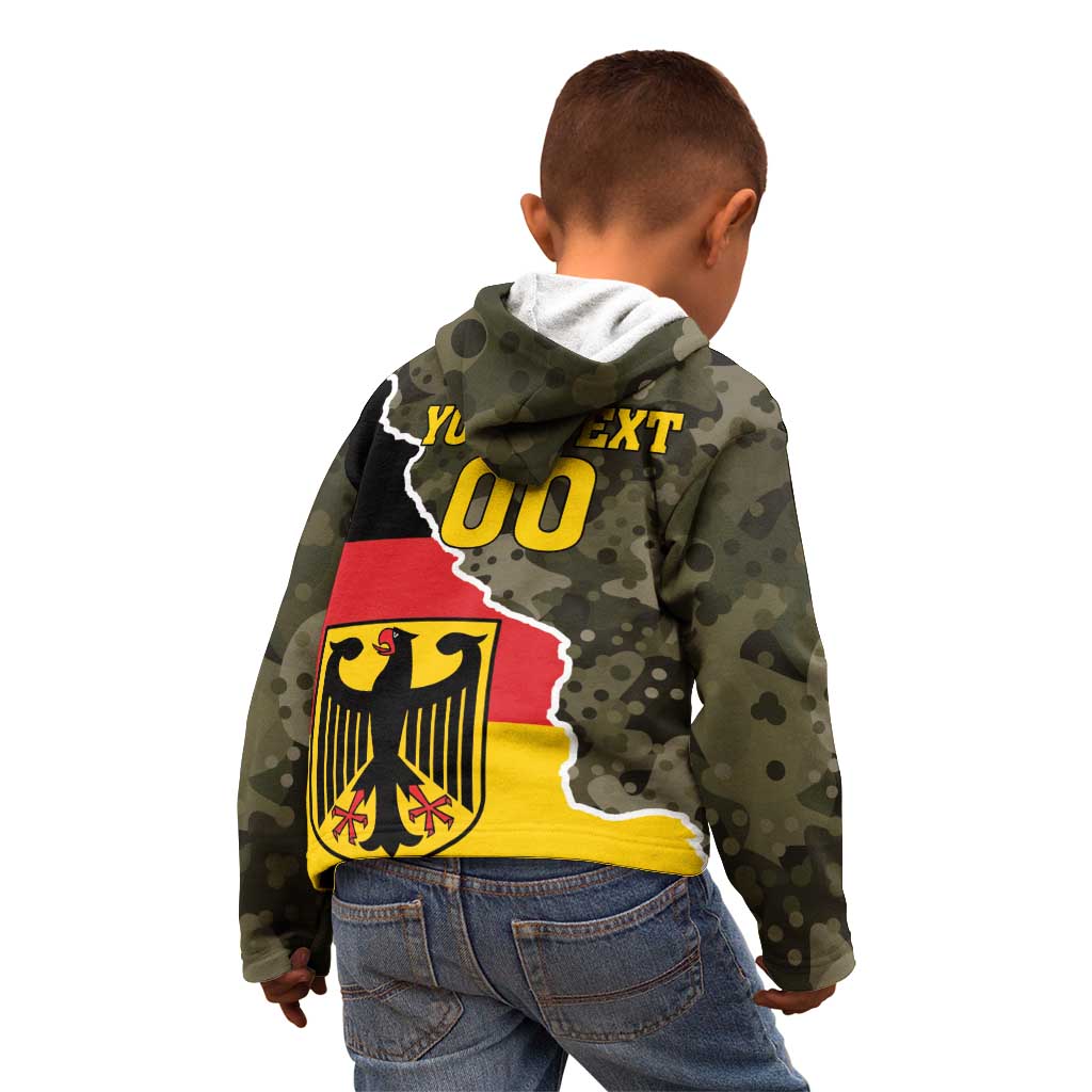 Custom Germany 1990 Kid Hoodie Coat Of Arms With Camo Patterns - Wonder Print Shop