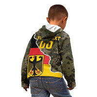 Custom Germany 1990 Kid Hoodie Coat Of Arms With Camo Patterns - Wonder Print Shop