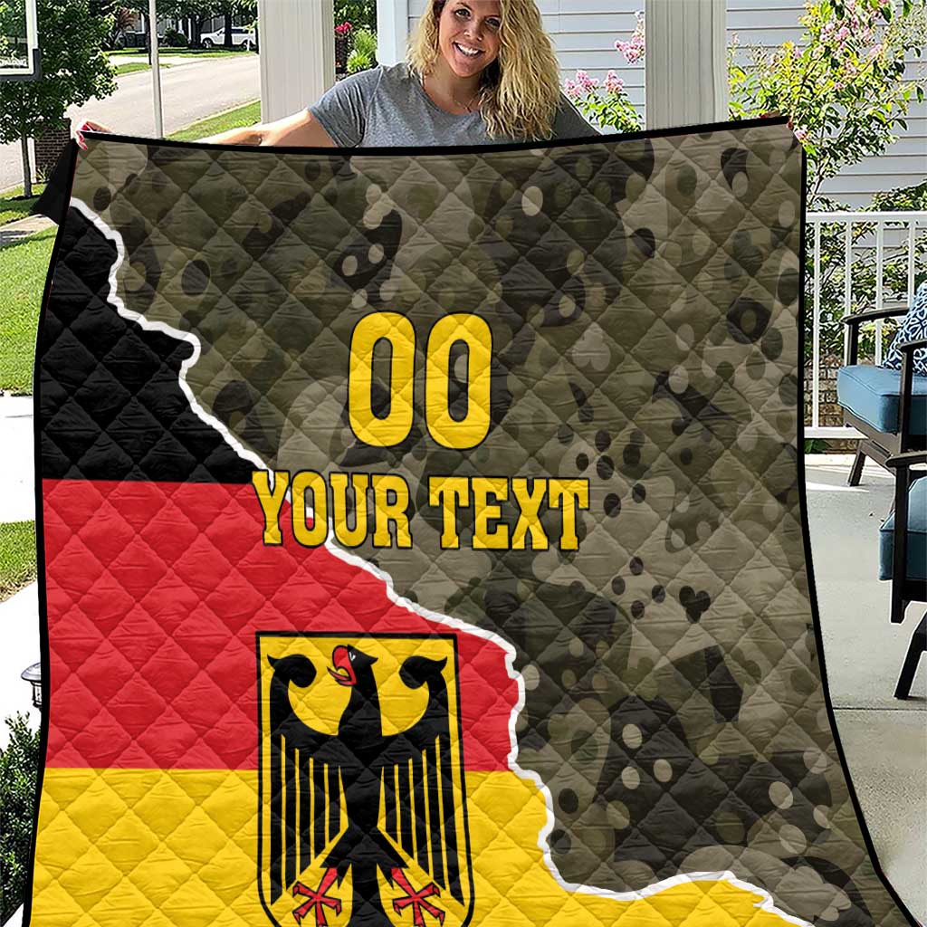 Custom Germany 1990 Quilt Coat Of Arms With Camo Patterns - Wonder Print Shop