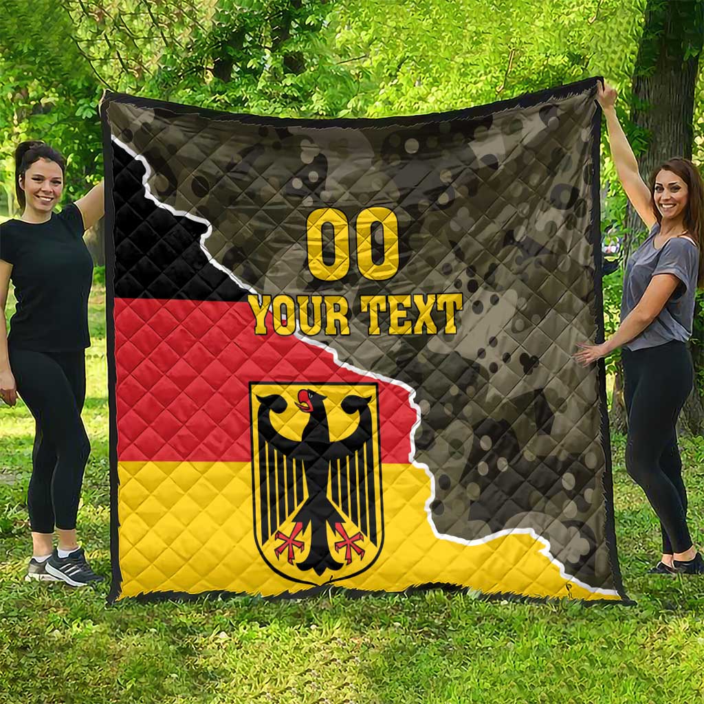 Custom Germany 1990 Quilt Coat Of Arms With Camo Patterns - Wonder Print Shop