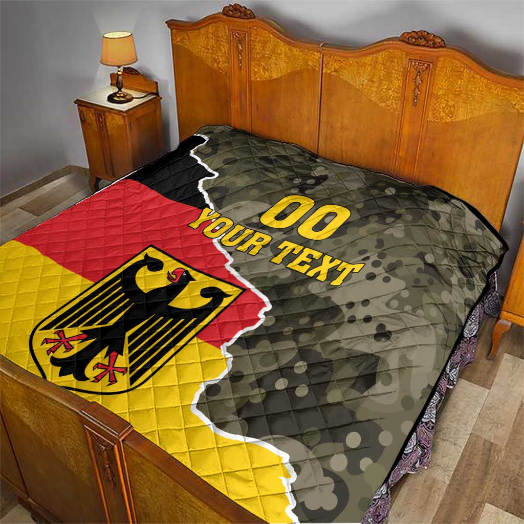 Custom Germany 1990 Quilt Coat Of Arms With Camo Patterns - Wonder Print Shop