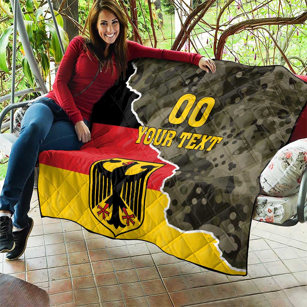 Custom Germany 1990 Quilt Coat Of Arms With Camo Patterns - Wonder Print Shop