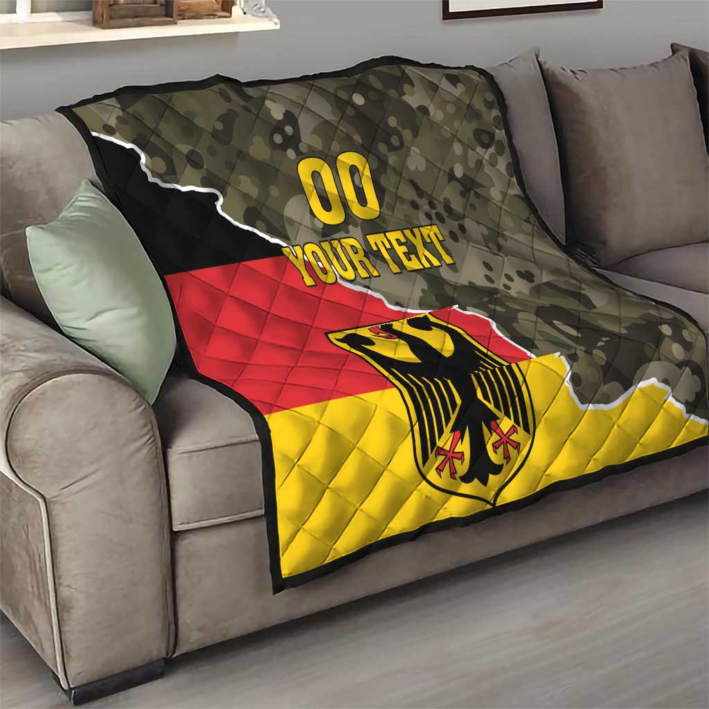 Custom Germany 1990 Quilt Coat Of Arms With Camo Patterns - Wonder Print Shop