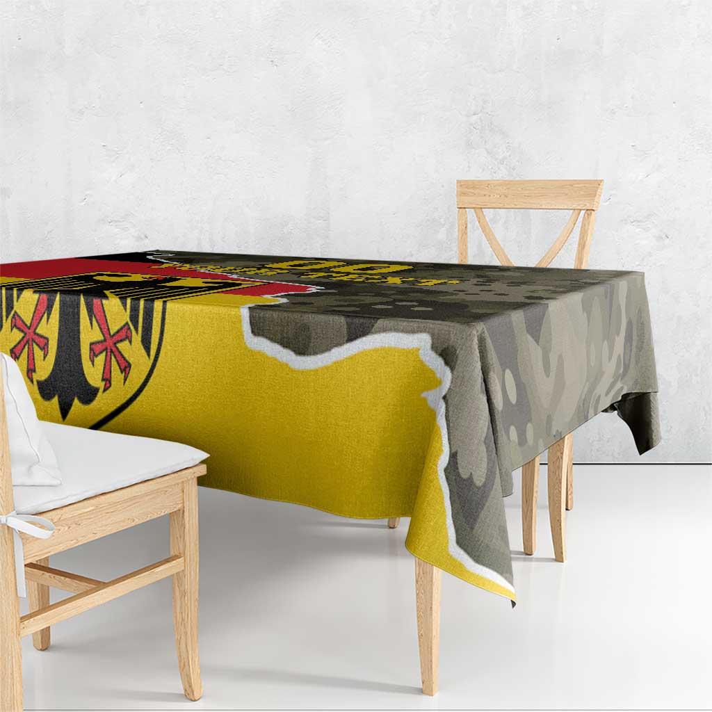 Custom Germany 1990 Tablecloth Coat Of Arms With Camo Patterns - Wonder Print Shop