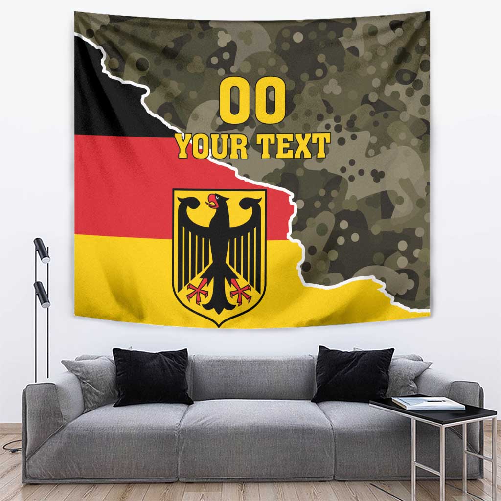 Custom Germany 1990 Tapestry Coat Of Arms With Camo Patterns - Wonder Print Shop