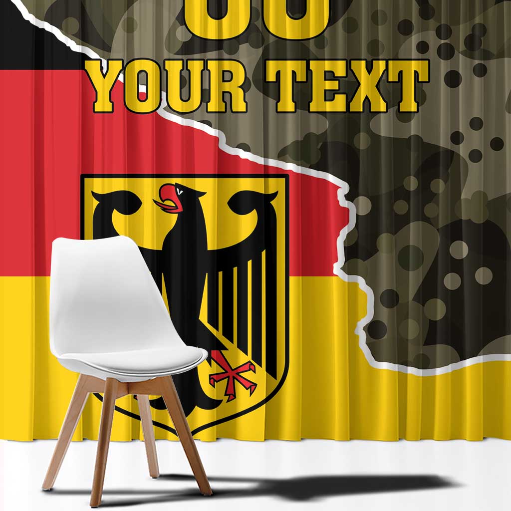 Custom Germany 1990 Window Curtain Coat Of Arms With Camo Patterns - Wonder Print Shop
