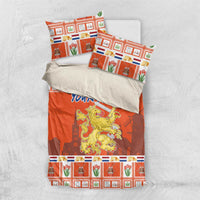 Personalized Netherlands Christmas Bedding Set Coat Of Arms - Prettige Kerst - Wonder Print Shop