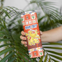 Personalized Netherlands Christmas Skinny Tumbler Coat Of Arms - Prettige Kerst - Wonder Print Shop