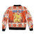 Personalized Netherlands Christmas Sleeve Zip Bomber Jacket Coat Of Arms - Prettige Kerst - Wonder Print Shop