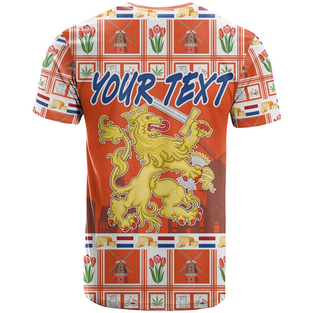 Personalized Netherlands Christmas T Shirt Coat Of Arms - Prettige Kerst - Wonder Print Shop