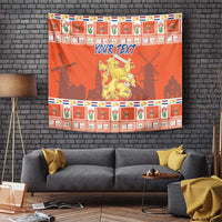 Personalized Netherlands Christmas Tapestry Coat Of Arms - Prettige Kerst - Wonder Print Shop