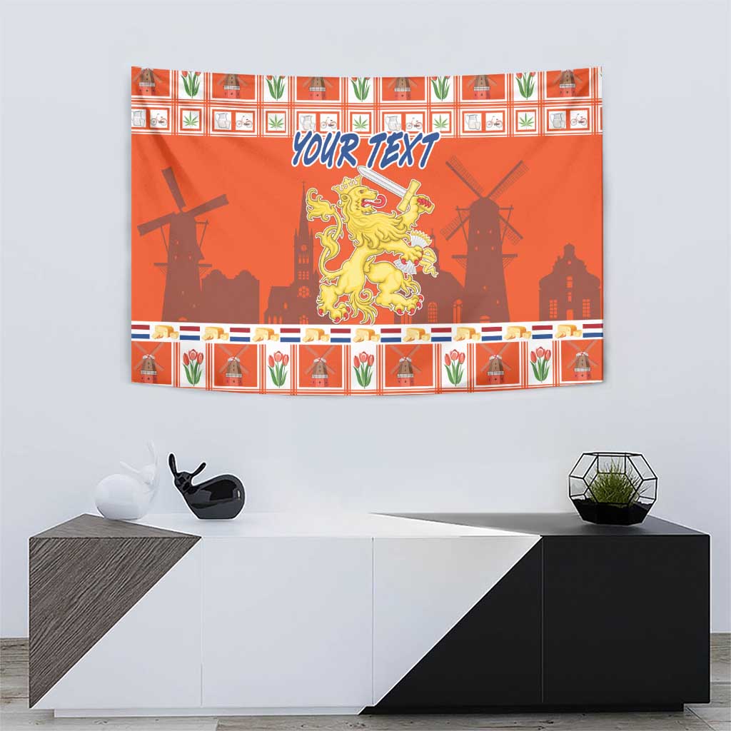 Personalized Netherlands Christmas Tapestry Coat Of Arms - Prettige Kerst - Wonder Print Shop