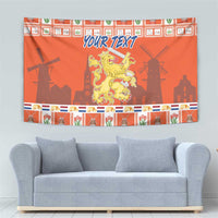 Personalized Netherlands Christmas Tapestry Coat Of Arms - Prettige Kerst - Wonder Print Shop