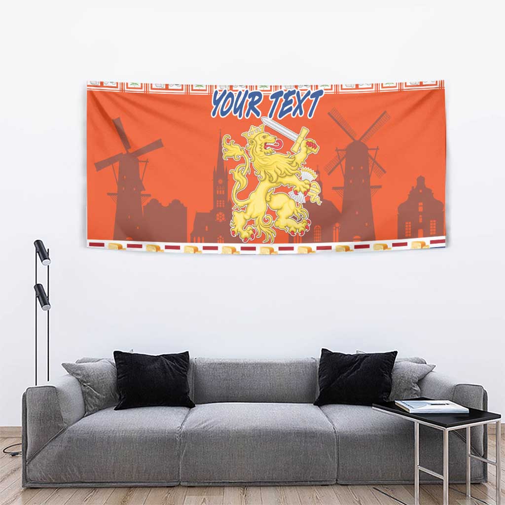 Personalized Netherlands Christmas Tapestry Coat Of Arms - Prettige Kerst - Wonder Print Shop