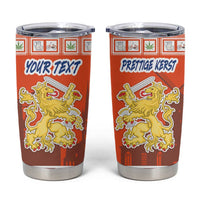 Personalized Netherlands Christmas Tumbler Cup Coat Of Arms - Prettige Kerst - Wonder Print Shop