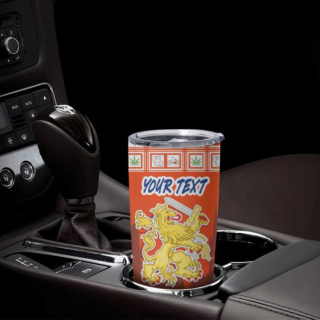 Personalized Netherlands Christmas Tumbler Cup Coat Of Arms - Prettige Kerst - Wonder Print Shop