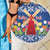 Netherlands Christmas Beach Blanket Windmills With Tulip Flowers - Wonder Print Shop