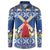 Netherlands Christmas Button Sweatshirt Windmills With Tulip Flowers - Wonder Print Shop