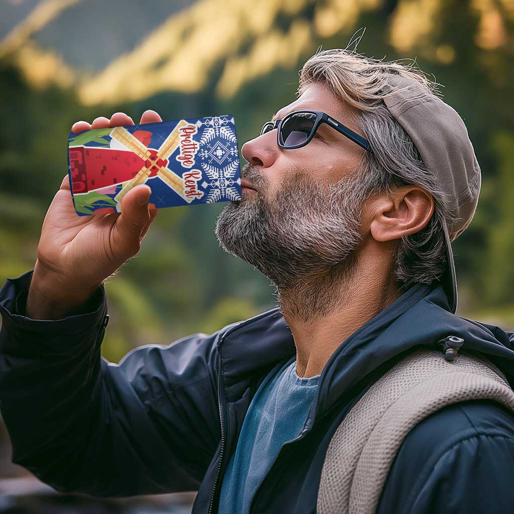 Netherlands Christmas 4 in 1 Can Cooler Tumbler Windmills With Tulip Flowers - Wonder Print Shop