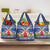 Netherlands Christmas Grocery Bag Windmills With Tulip Flowers
