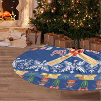 Netherlands Christmas Tree Skirt Windmills With Tulip Flowers - Wonder Print Shop