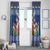 Netherlands Christmas Window Curtain Windmills With Tulip Flowers - Wonder Print Shop