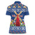 Netherlands Christmas Women Polo Shirt Windmills With Tulip Flowers - Wonder Print Shop