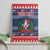 Personalized Dominican Republic Christmas Canvas Wall Art Dominicana Coat Of Arms Christmas Pattern - Wonder Print Shop