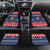 Personalized Dominican Republic Christmas Car Mats Dominicana Coat Of Arms Christmas Pattern - Wonder Print Shop