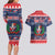 Personalized Dominican Republic Christmas Couples Matching Long Sleeve Bodycon Dress and Hawaiian Shirt Dominicana Coat Of Arms Christmas Pattern - Wonder Print Shop