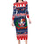 Personalized Dominican Republic Christmas Family Matching Long Sleeve Bodycon Dress and Hawaiian Shirt Dominicana Coat Of Arms Christmas Pattern - Wonder Print Shop