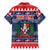Personalized Dominican Republic Christmas Family Matching Mermaid Dress and Hawaiian Shirt Dominicana Coat Of Arms Christmas Pattern - Wonder Print Shop