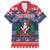 Personalized Dominican Republic Christmas Family Matching Off The Shoulder Long Sleeve Dress and Hawaiian Shirt Dominicana Coat Of Arms Christmas Pattern - Wonder Print Shop