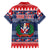 Personalized Dominican Republic Christmas Family Matching Off The Shoulder Long Sleeve Dress and Hawaiian Shirt Dominicana Coat Of Arms Christmas Pattern - Wonder Print Shop