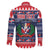 Personalized Dominican Republic Christmas Family Matching Off The Shoulder Long Sleeve Dress and Hawaiian Shirt Dominicana Coat Of Arms Christmas Pattern - Wonder Print Shop