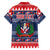 Personalized Dominican Republic Christmas Family Matching Off Shoulder Maxi Dress and Hawaiian Shirt Dominicana Coat Of Arms Christmas Pattern - Wonder Print Shop