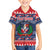 Personalized Dominican Republic Christmas Family Matching Off Shoulder Maxi Dress and Hawaiian Shirt Dominicana Coat Of Arms Christmas Pattern - Wonder Print Shop