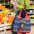 Personalized Dominican Republic Christmas Grocery Bag Dominicana Coat Of Arms Christmas Pattern