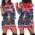 Personalized Dominican Republic Christmas Hoodie Dress Dominicana Coat Of Arms Christmas Pattern - Wonder Print Shop