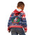Personalized Dominican Republic Christmas Kid Hoodie Dominicana Coat Of Arms Christmas Pattern - Wonder Print Shop