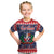 Personalized Dominican Republic Christmas Kid T Shirt Dominicana Coat Of Arms Christmas Pattern - Wonder Print Shop